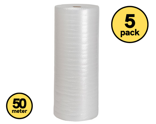 (5x) Bobleplast - 1,0 x 50 m (3-lags)